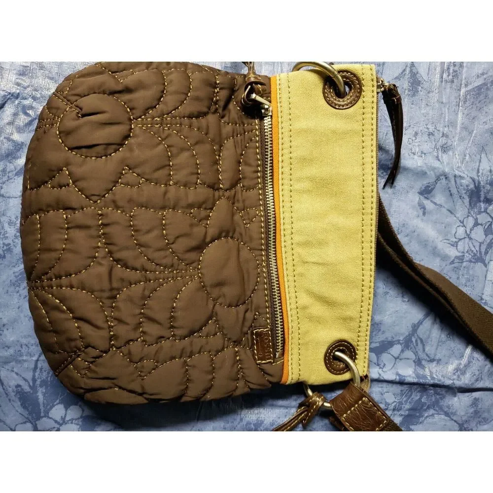 Fossil Fabric Key-Per brown‎ cross body Bag
